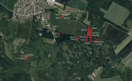Prodej pole 29 700 m², Kyjovice, okres Opava