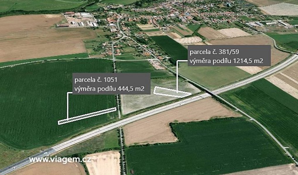 Prodej pole 1 659 m², Žiželice – náhled fotky 2