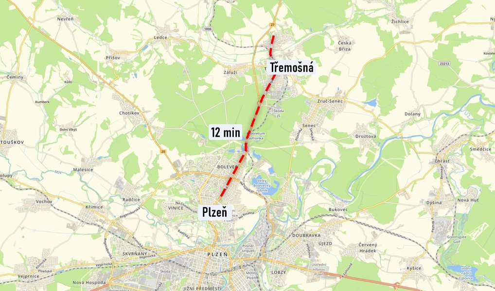 Prodej stavebního pozemku 1 567 m², Třemošná – náhled fotky 4
