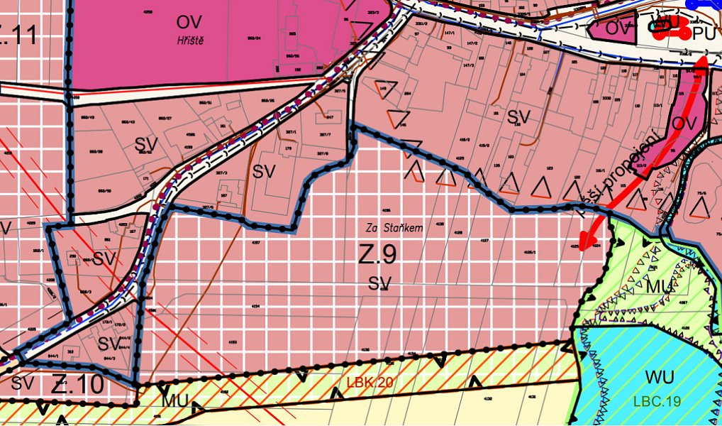 Prodej stavebního pozemku 980 m², Cehnice – náhled fotky 12