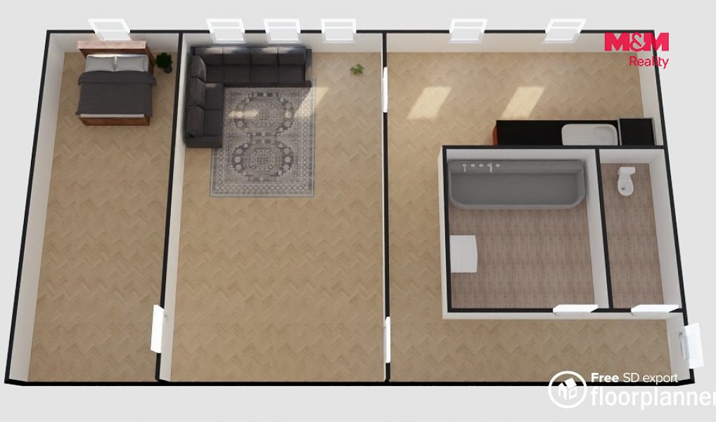 Pronájem bytu 2+1 42 m², Králíky – náhled fotky 4