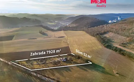 Prodej stavebního pozemku 7 980 m², Hlásná Třebaň, okres Beroun