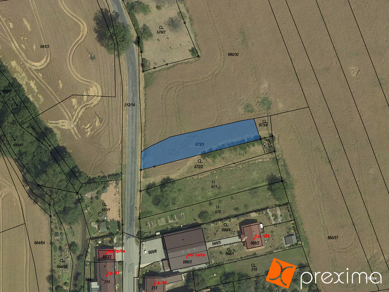 Prodej pole 279 m²