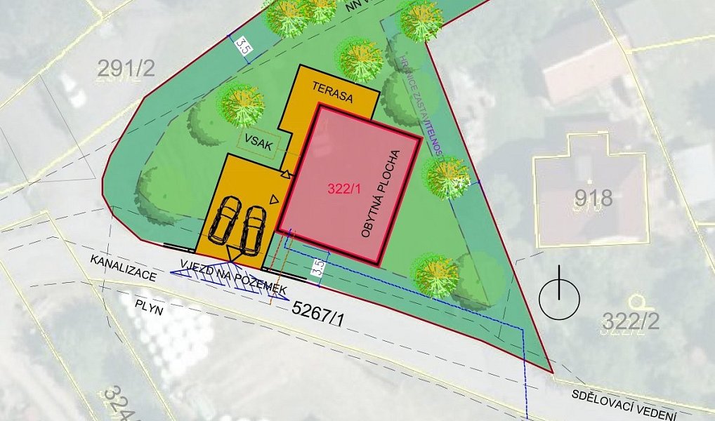 Prodej stavebního pozemku 1 188 m², Růžďka – náhled fotky 2