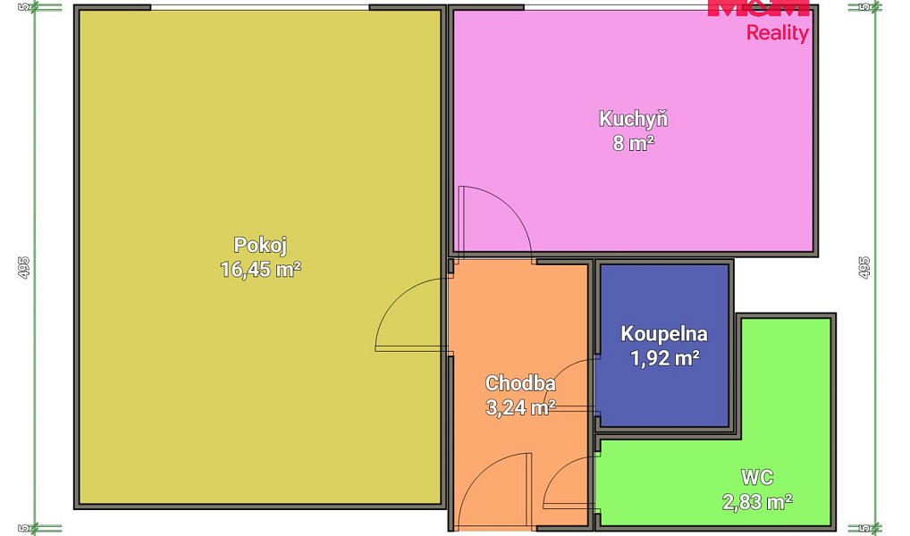 Prodej bytu 1+1 32 m², Hradec Králové – náhled fotky 12