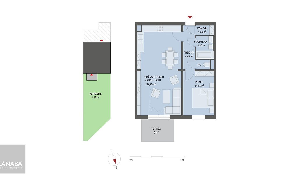 Prodej bytu 2+kk 55 m², Nehvizdy – náhled fotky 4