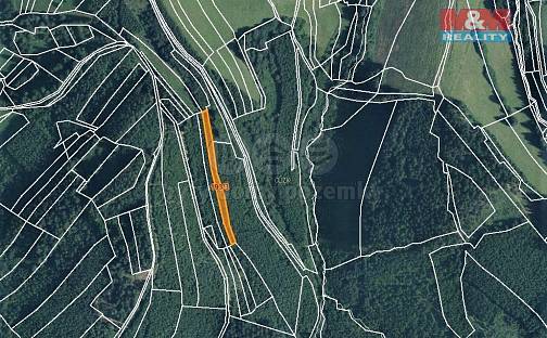 Prodej lesa 1 591 m², Lhota u Vsetína, okres Vsetín