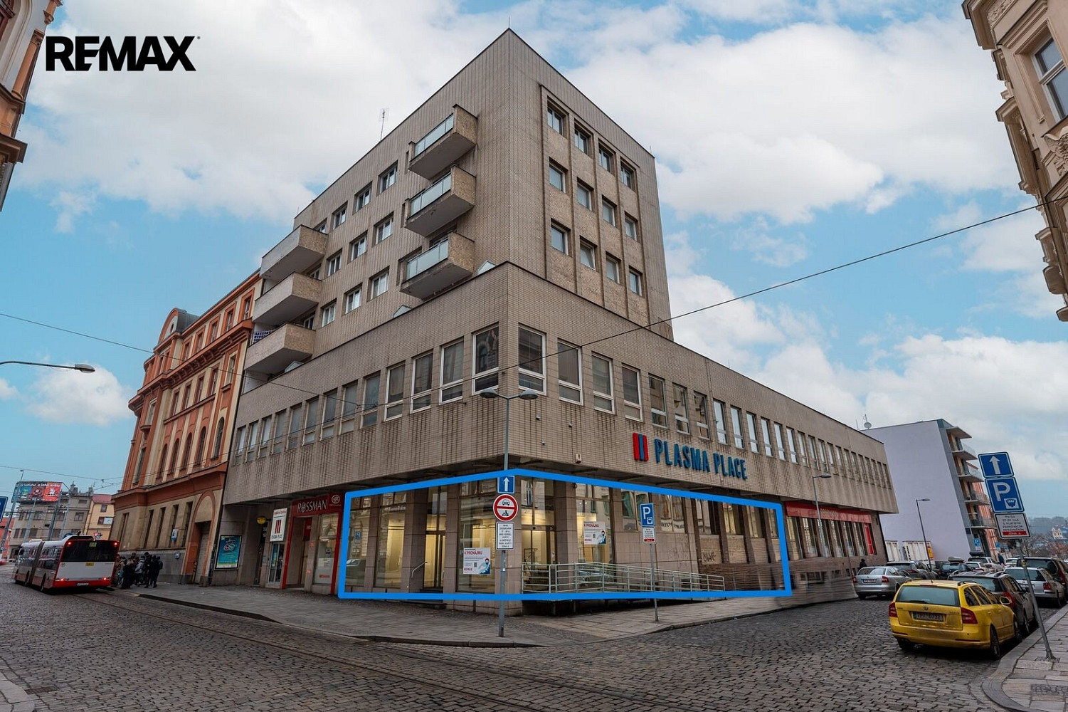 Pronájem obchodního prostoru 182m² v samotném centru Plzně - roh ul. Solní a Sedláčkova – pohled 2