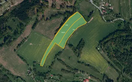 Prodej pole 26 258 m², Kaliště - Podivice, okres Pelhřimov