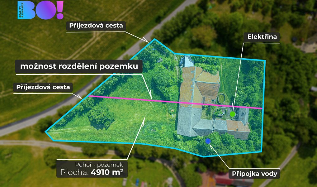 Prodej stavebního pozemku 4 910 m², Odry – náhled fotky 4