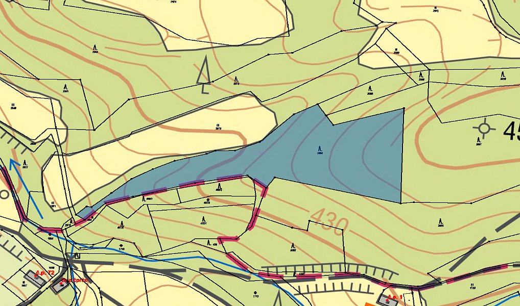 Prodej lesa 2 332 m², Lutonina – náhled fotky 3