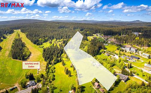 Prodej stavebního pozemku 54 946 m², Zadov, Stachy, okres Prachatice