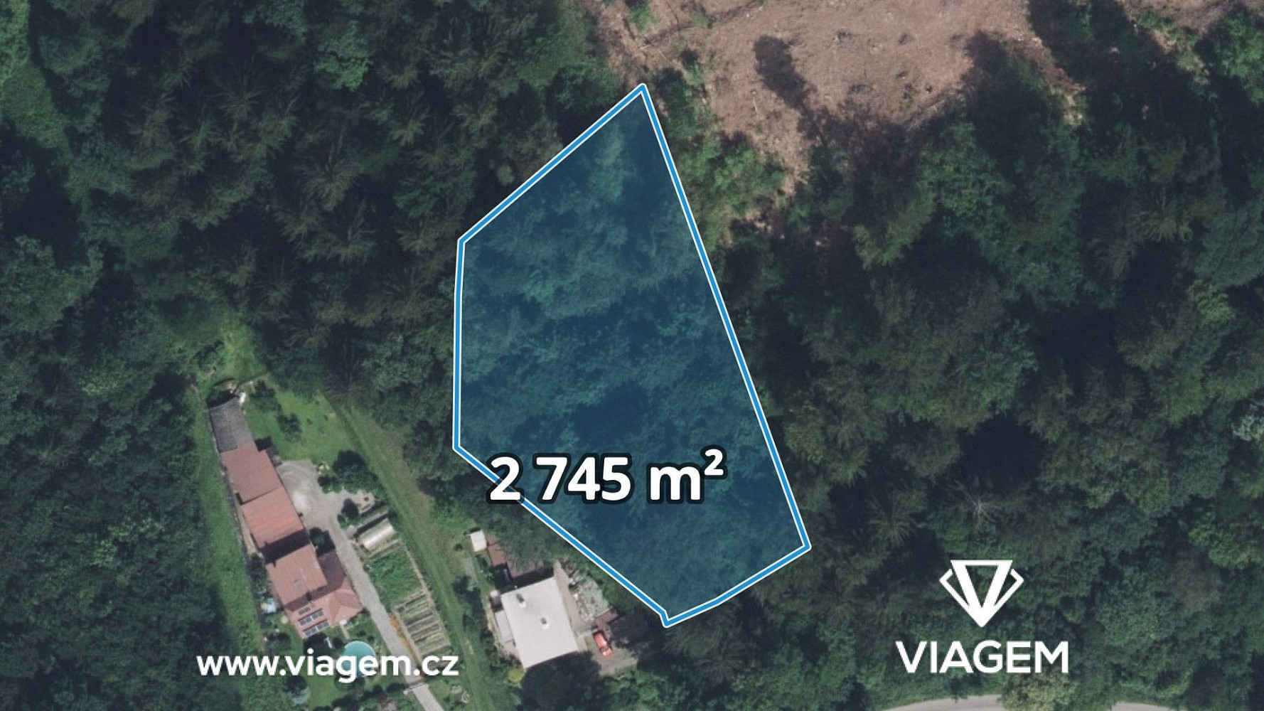 Prodej lesa 2 745 m²