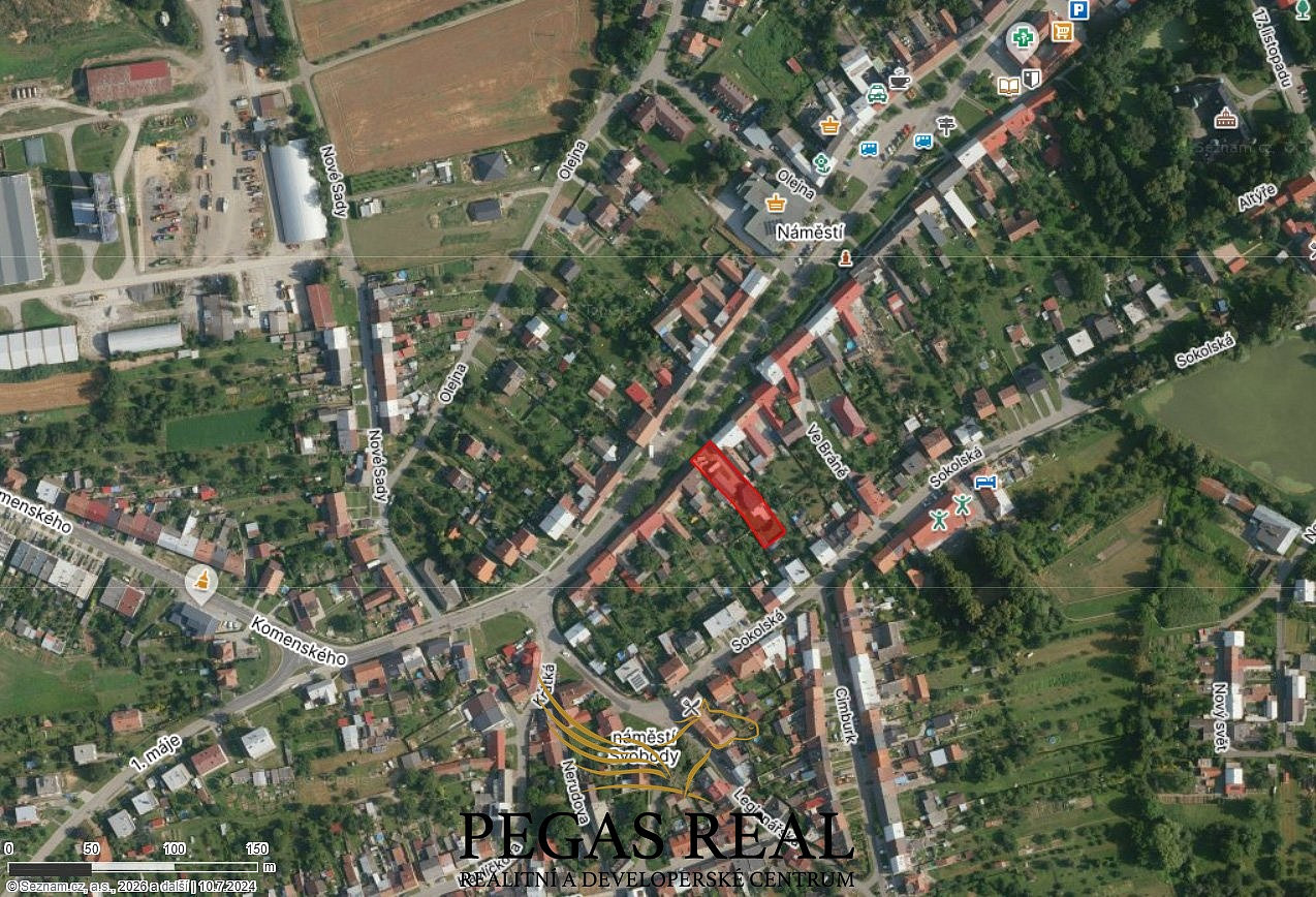 Prodej stavebního pozemku 1 109 m2 s obytnou garáží 91,6 m2 , Morkovice-Slížany – fotografie 5