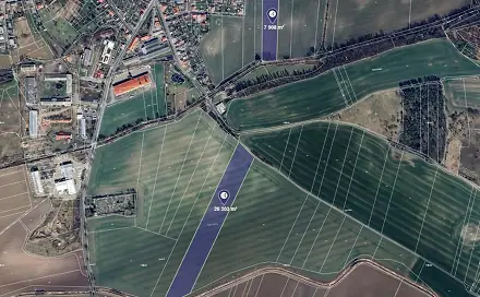 Prodej pole 14 693 m², Starý Kolín, okres Kolín