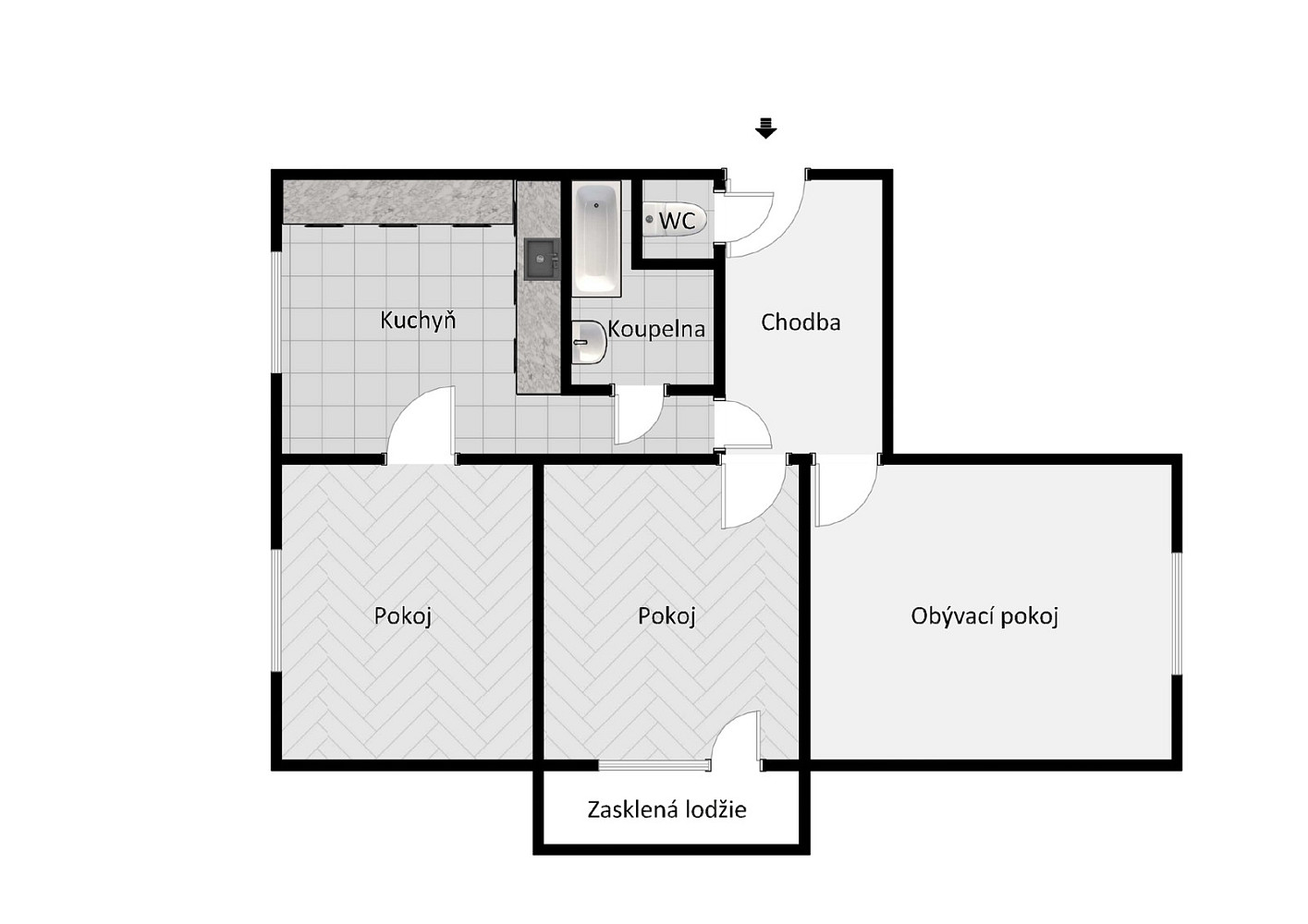 Prodej bytu 3+1 67 m² – fotografie 4