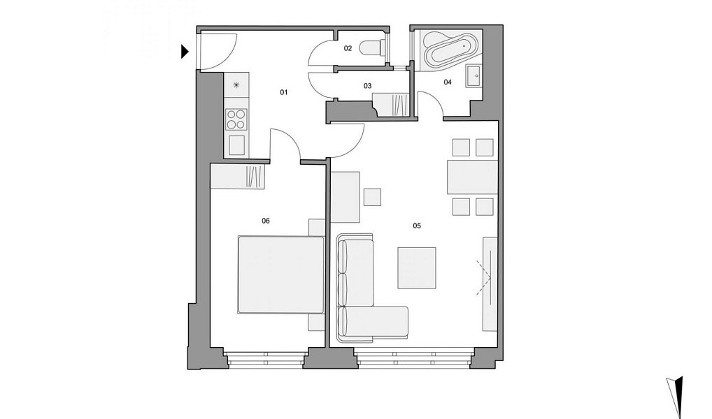 Prodej bytu 2+kk 50 m², Praha – náhled fotky 8