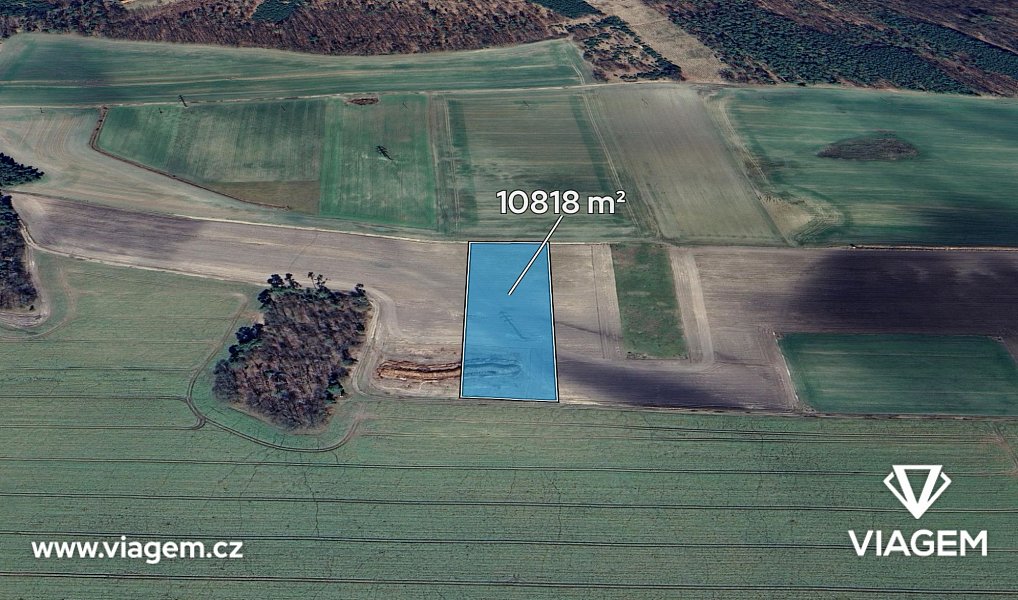 Prodej pole 450 m², Ohaře – fotka 1 z 5