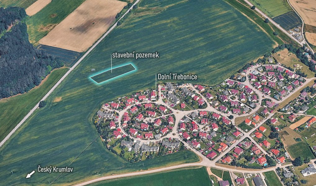 Prodej stavebního pozemku 3 318 m², Dolní Třebonín – náhled fotky 3