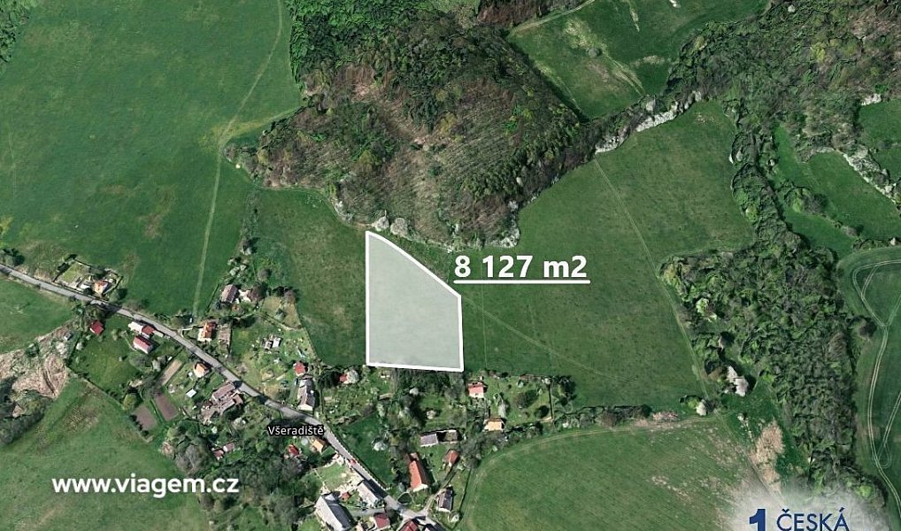 Prodej zahrady 7 720 m², Třebušín – náhled fotky 2
