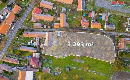 Prodej stavebního pozemku 3 293 m², Činěves, okres Nymburk