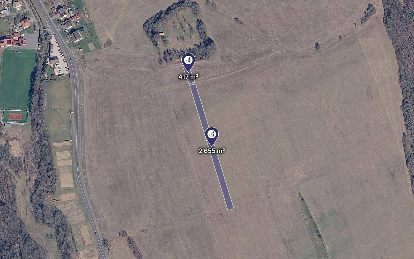 Prodej pole 1 536 m²