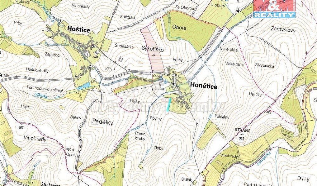 Prodej pole 2 307 m², Honětice – náhled fotky 2