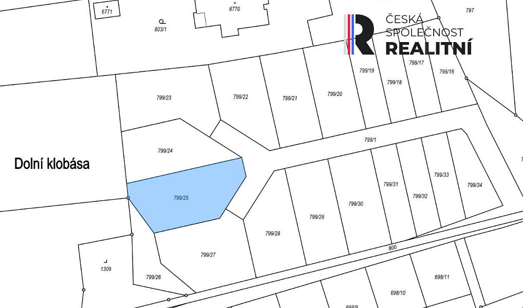 Prodej stavebního pozemku 826 m², Žatec – náhled fotky 3