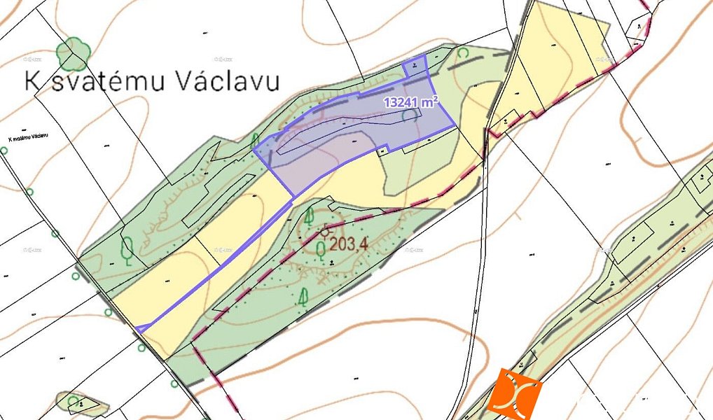 Prodej pole 6 386 m², Kojetice – náhled fotky 3