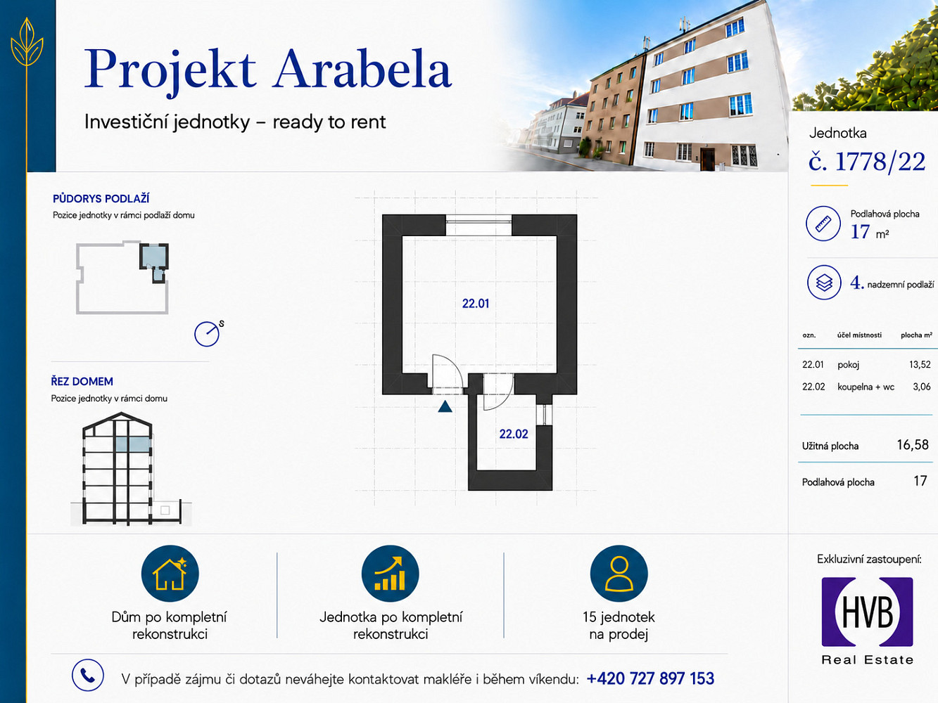 Prodej bytu 1+kk 17 m² — photo 3