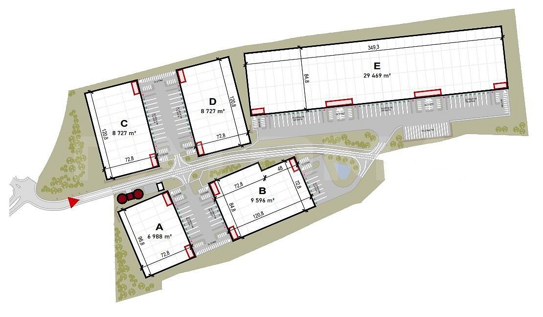 Pronájem skladovacích prostor 29 469 m² – fotografie 3