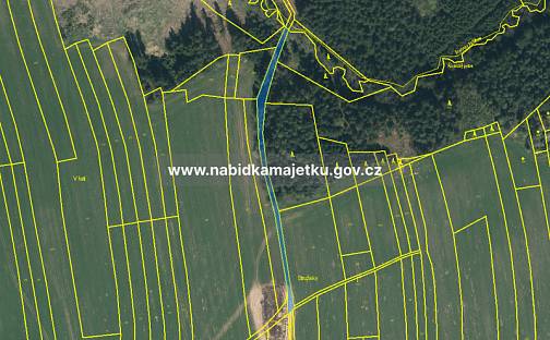 Prodej pozemku 1 372 m², Smilovy Hory, okres Tábor