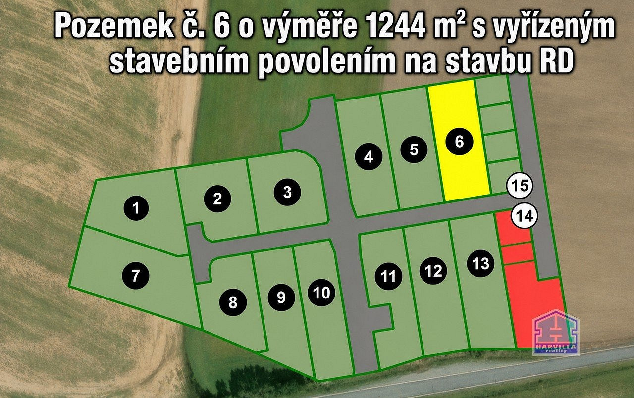 Prodej stavebního pozemku 1 244 m²