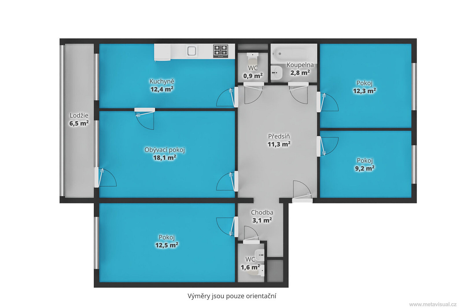 Prodej bytu 4+1 91 m² – fotografie 5