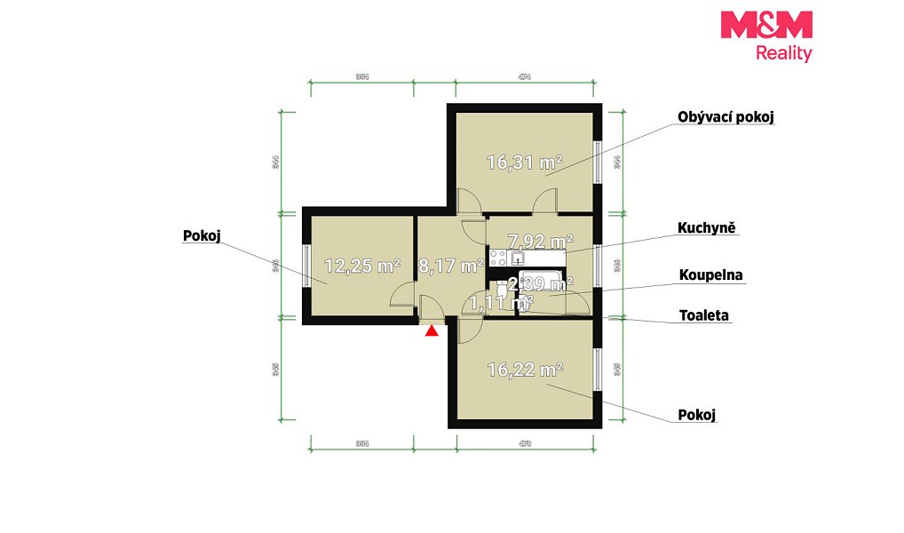Pronájem bytu 3+1 64 m², Přimda – náhled fotky 15
