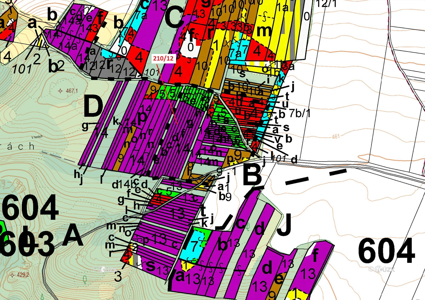 Dražba lesa 833 m² – pohled 3