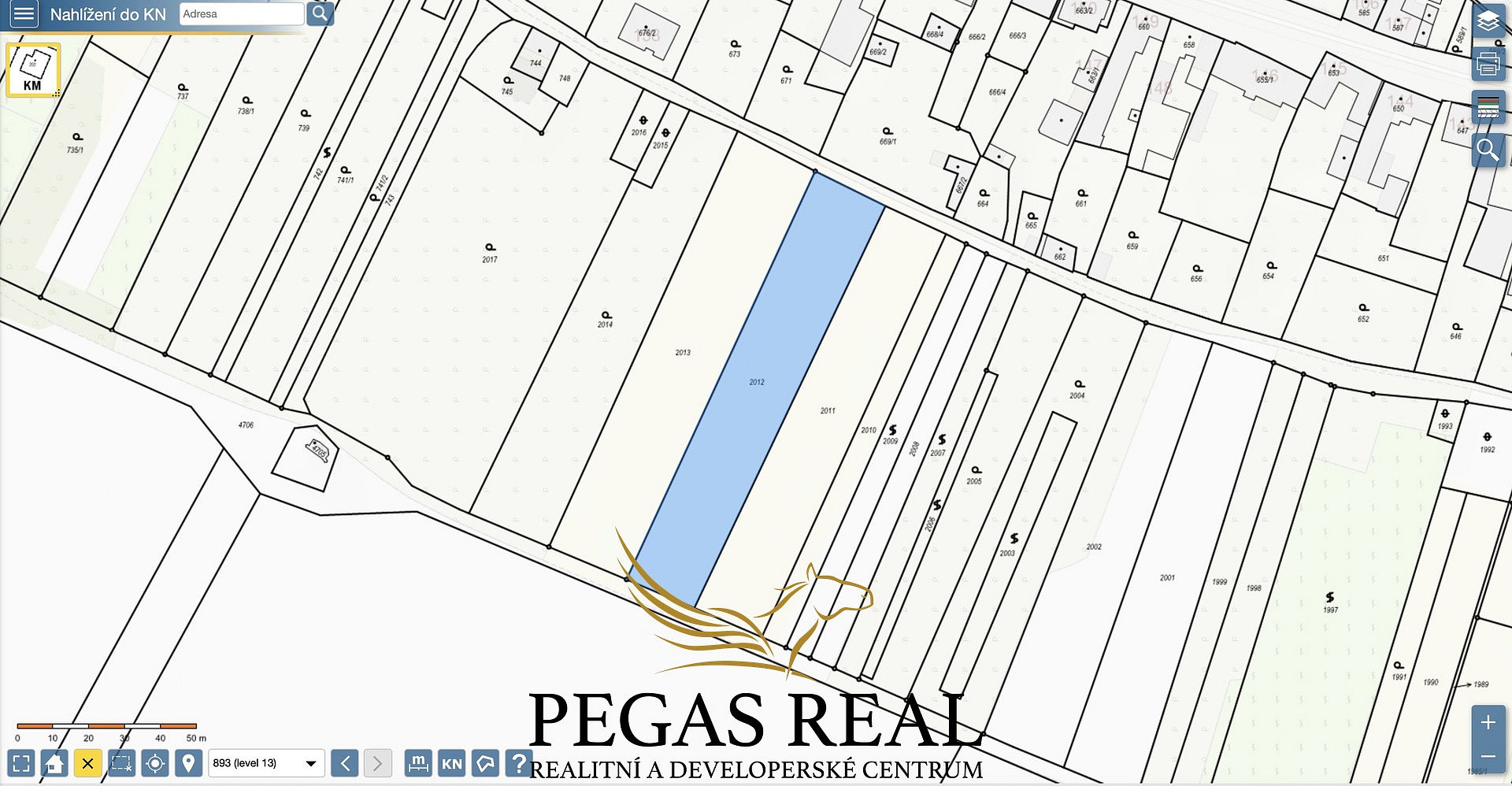 Prodej pole 2 628 m² – fotografie 2
