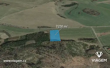 Prodej pole 1 215 m², Veliš, okres Benešov