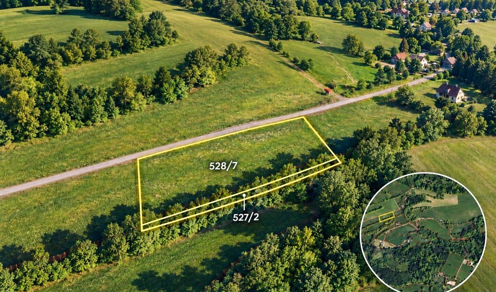 Prodej pozemku, 4813 m², Komárov, Semily, Chuchelna