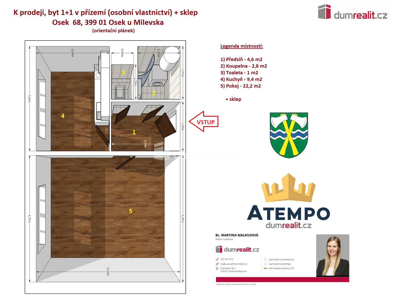 Prodej bytu 1+1 42 m² — photo 3