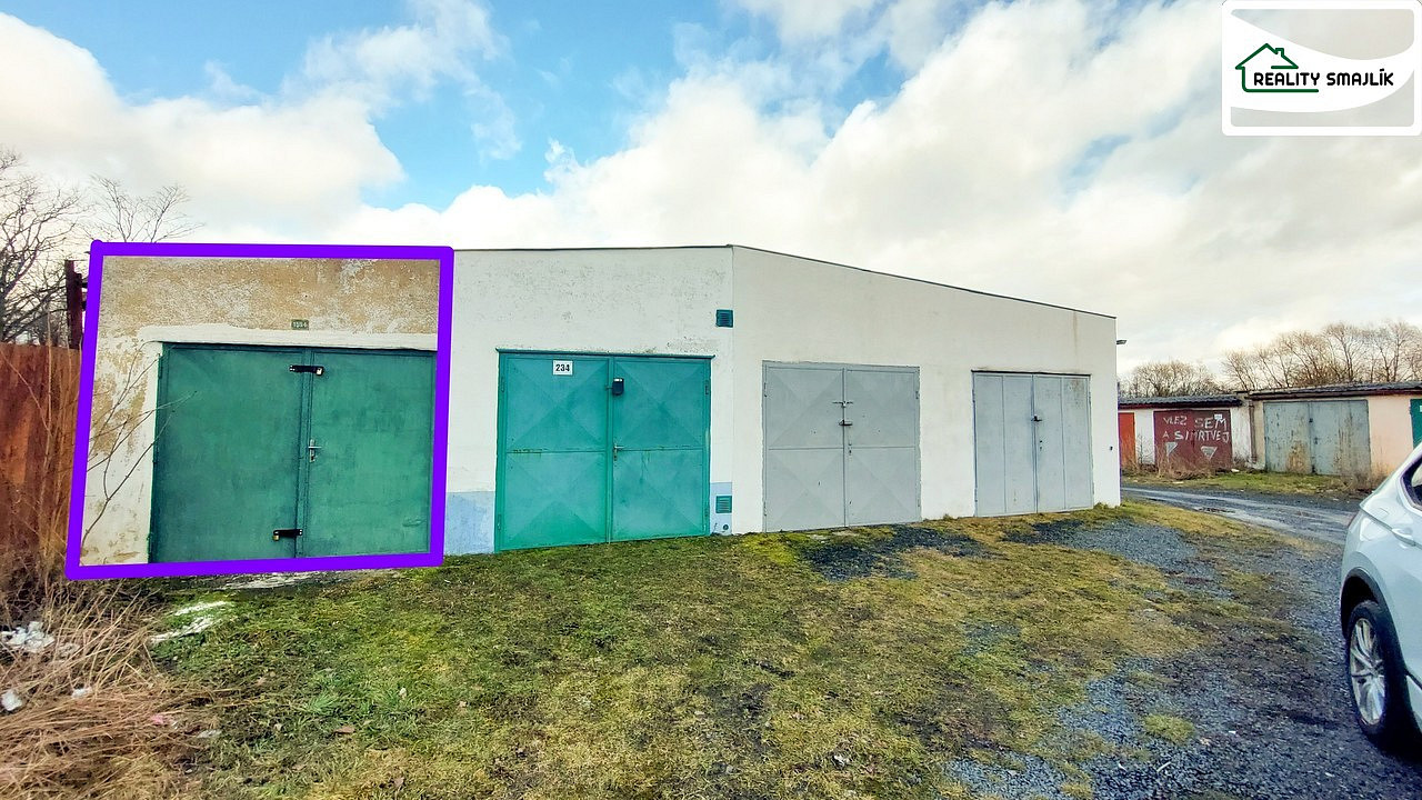Pronájem řadové garáže, 20 m2, část Háje v Chebu