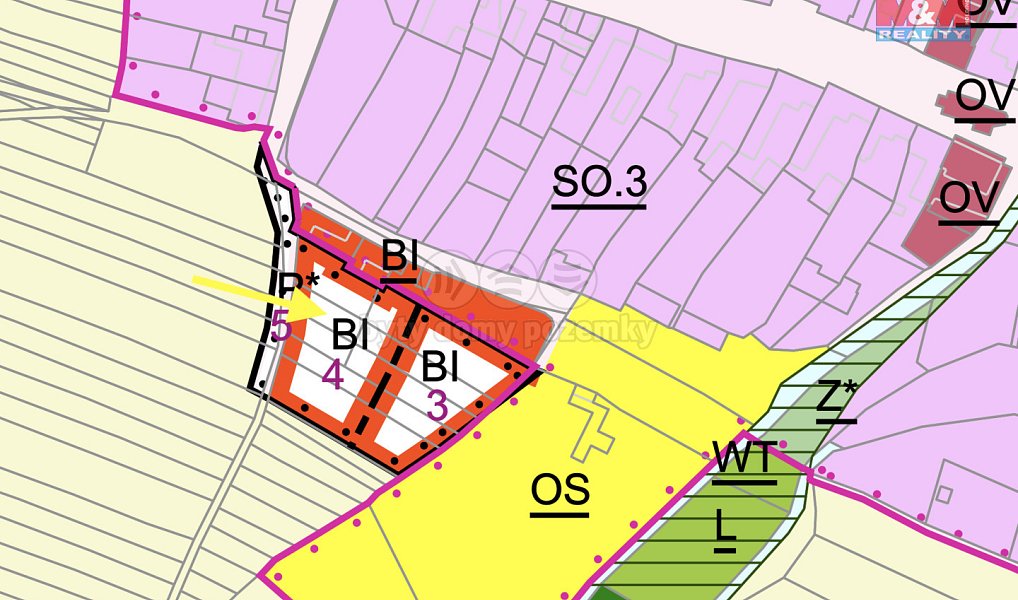 Prodej stavebního pozemku 734 m², Prasklice – náhled fotky 9