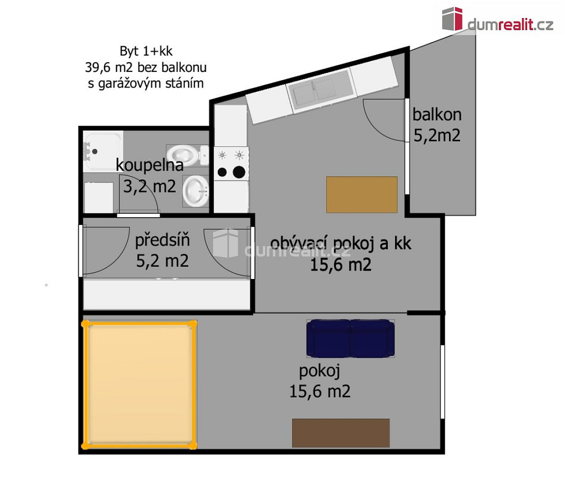 Prodej bytu 1+kk 39 m² — photo 5