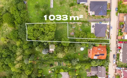 Prodej stavebního pozemku 1 033 m², Praha 9