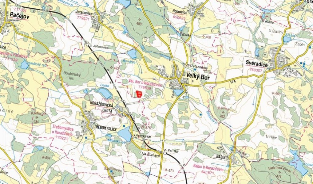 Prodej lesa 16 139 m², Velký Bor – náhled fotky 3