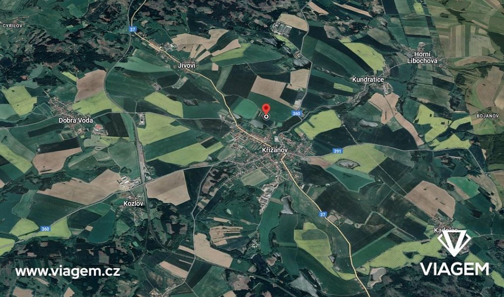 Prodej pole 2 932 m², Křižanov – náhled fotky 2