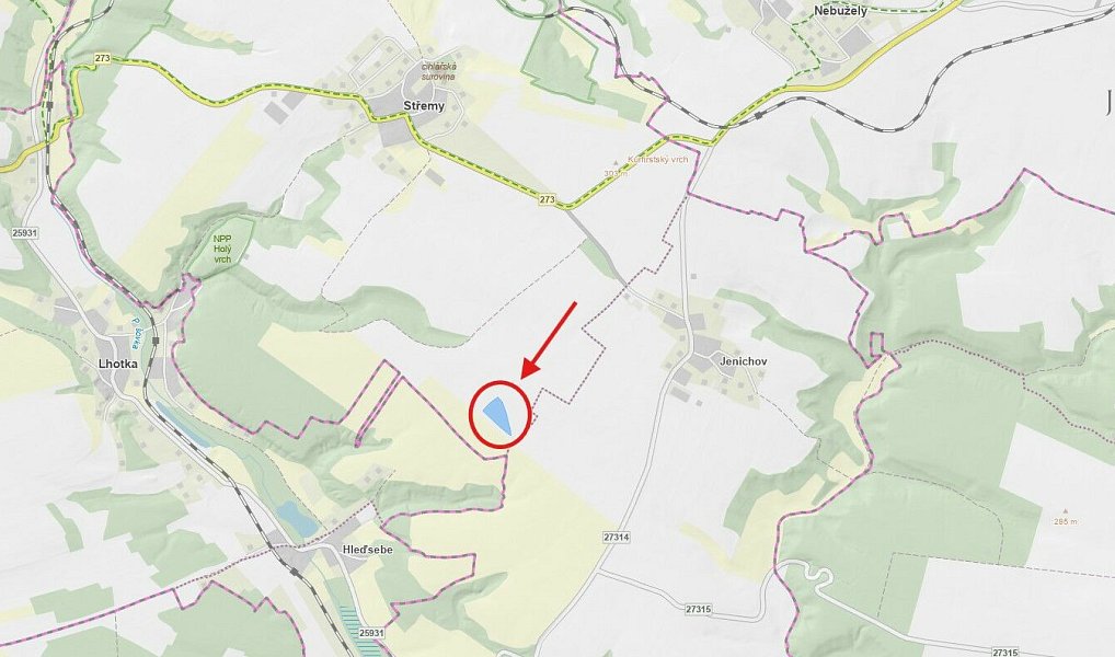 Prodej pole 11 527 m², Střemy – náhled fotky 2