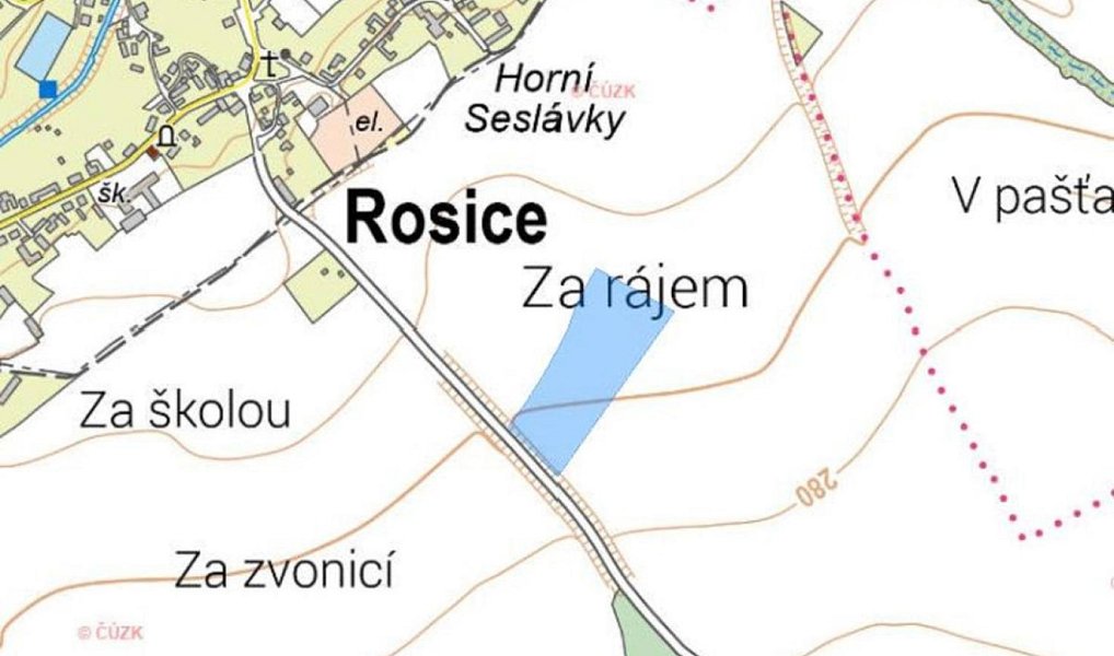 Prodej pole 32 646 m², Rosice – náhled fotky 3
