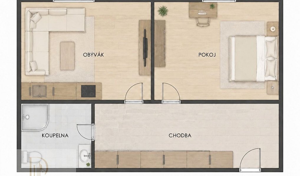 Prodej bytu 2+kk 35 m², Poděbrady – náhled fotky 6