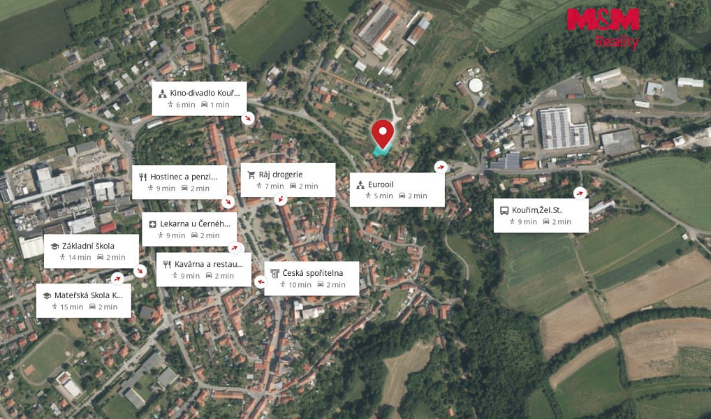 Prodej stavebního pozemku 2 614 m², Kouřim – náhled fotky 11